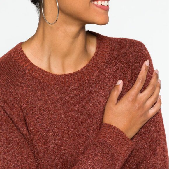 Stitch Fix Market and Spruce Classic Cozy Fall Rust Red Sweater - Picture 4 of 7